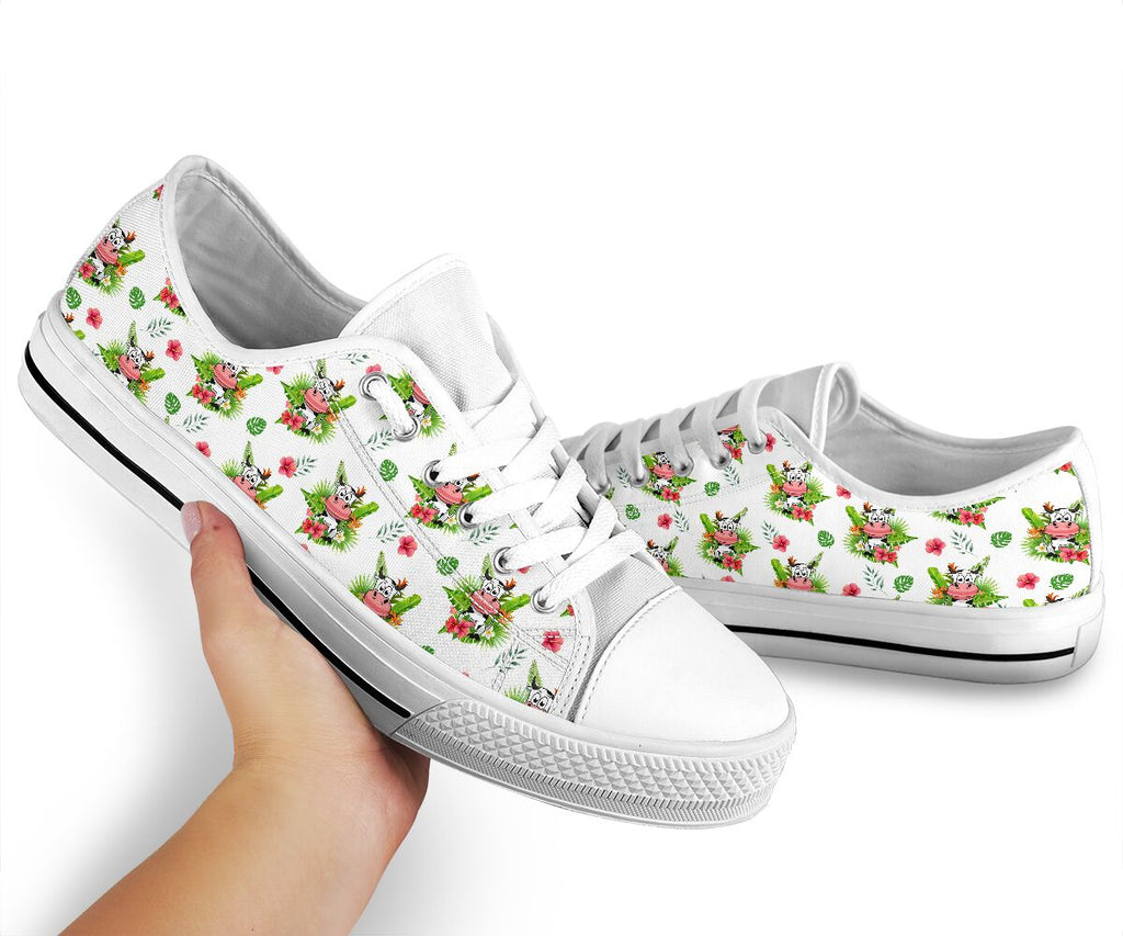 Cow Leaf Low Top Shoes