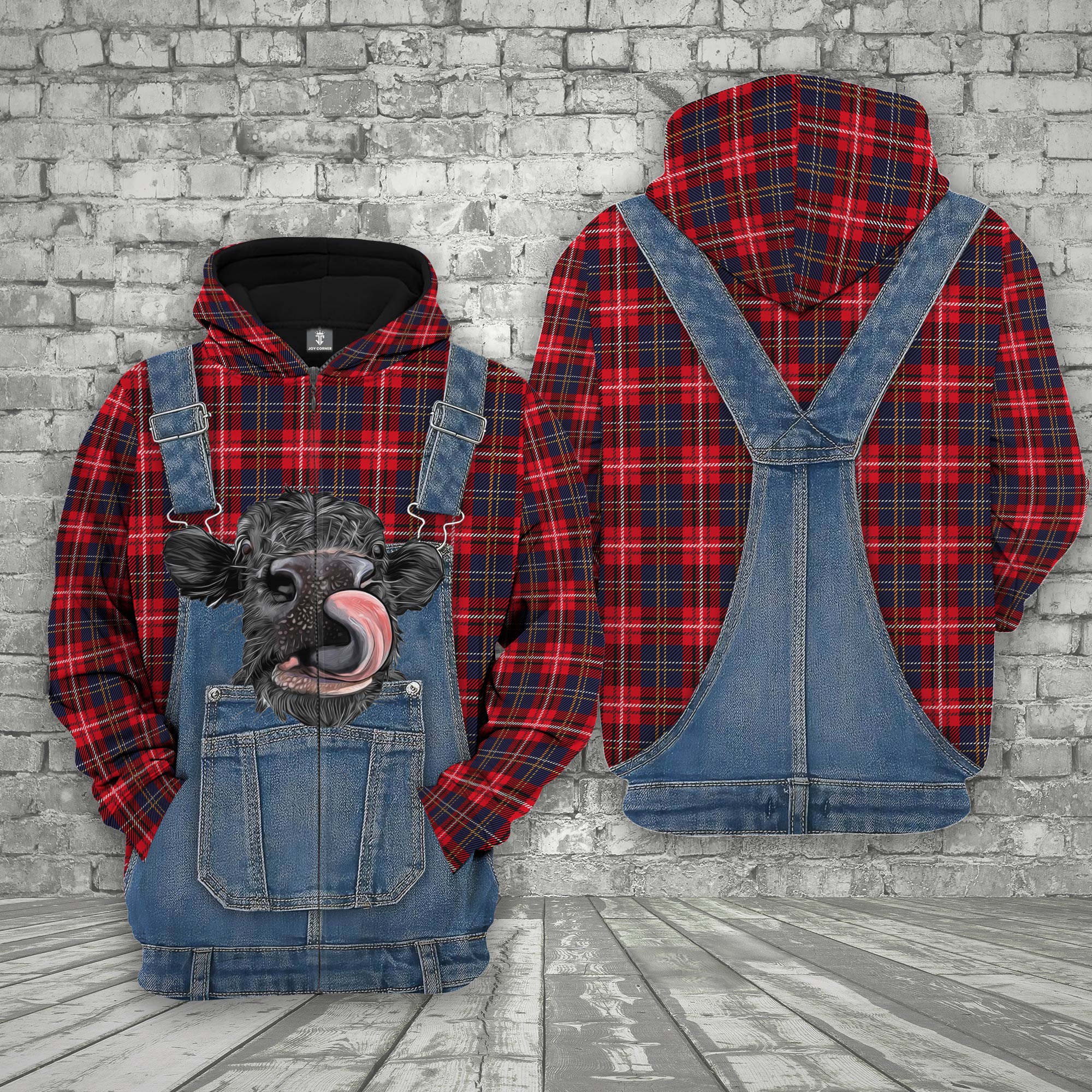 Unique Dexter Red Plaid Pattern 3D Shirts